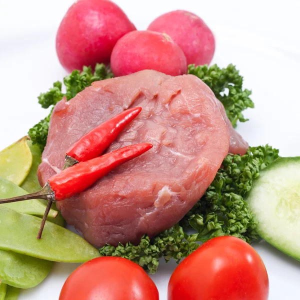 Rohes Rindfleisch — Stockfoto