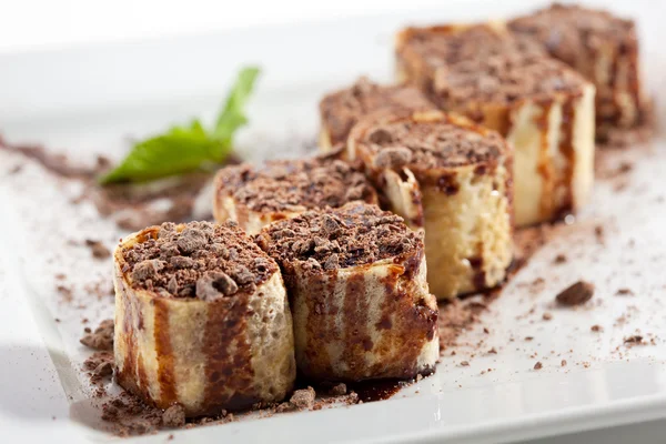Çikolata suşi roll — Stok fotoğraf