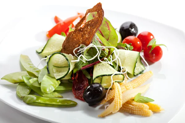 Groenten Salade met maïs — Stockfoto