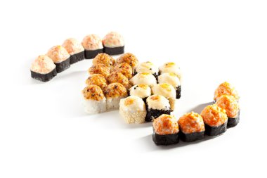 Kızarmış suşi rulo seti