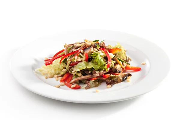 Salad with Beef Tongue — Stock Photo, Image