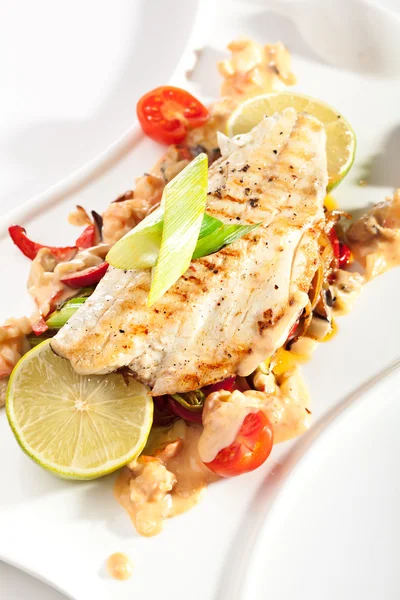 Filete de seabass — Fotografia de Stock