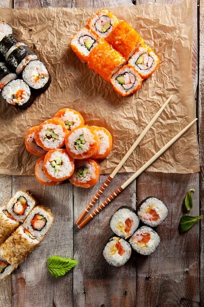 A Maki Sushi szett — Stock Fotó