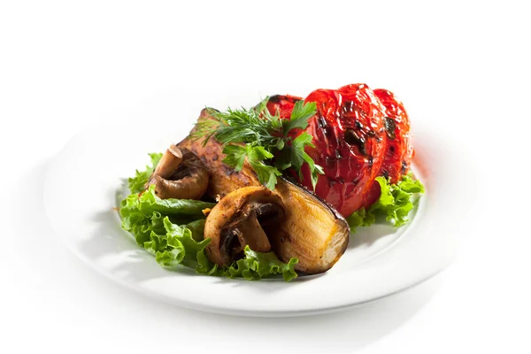 BBQ Verdure e funghi — Foto Stock