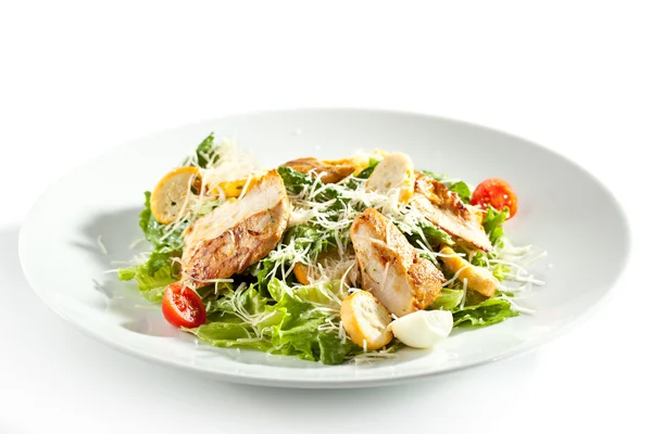 Caesar salade met kip — Stockfoto