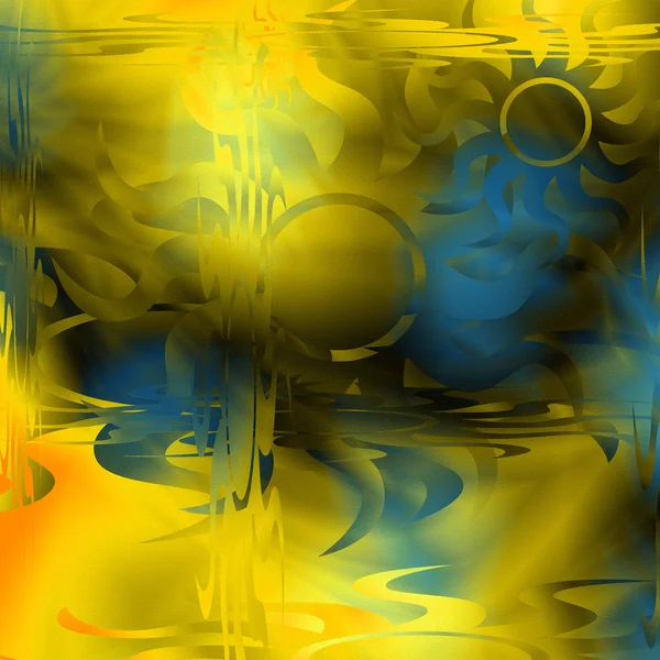 Žlutý abstrakt — Stock fotografie