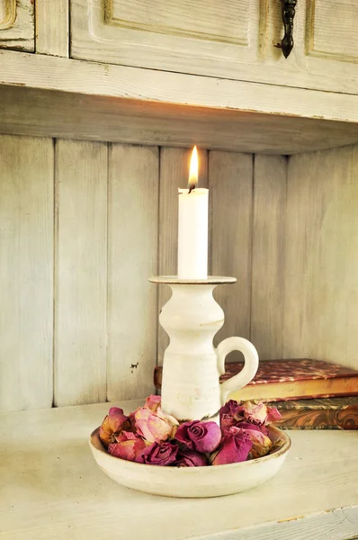 Luz de las velas Vintage — Foto de Stock