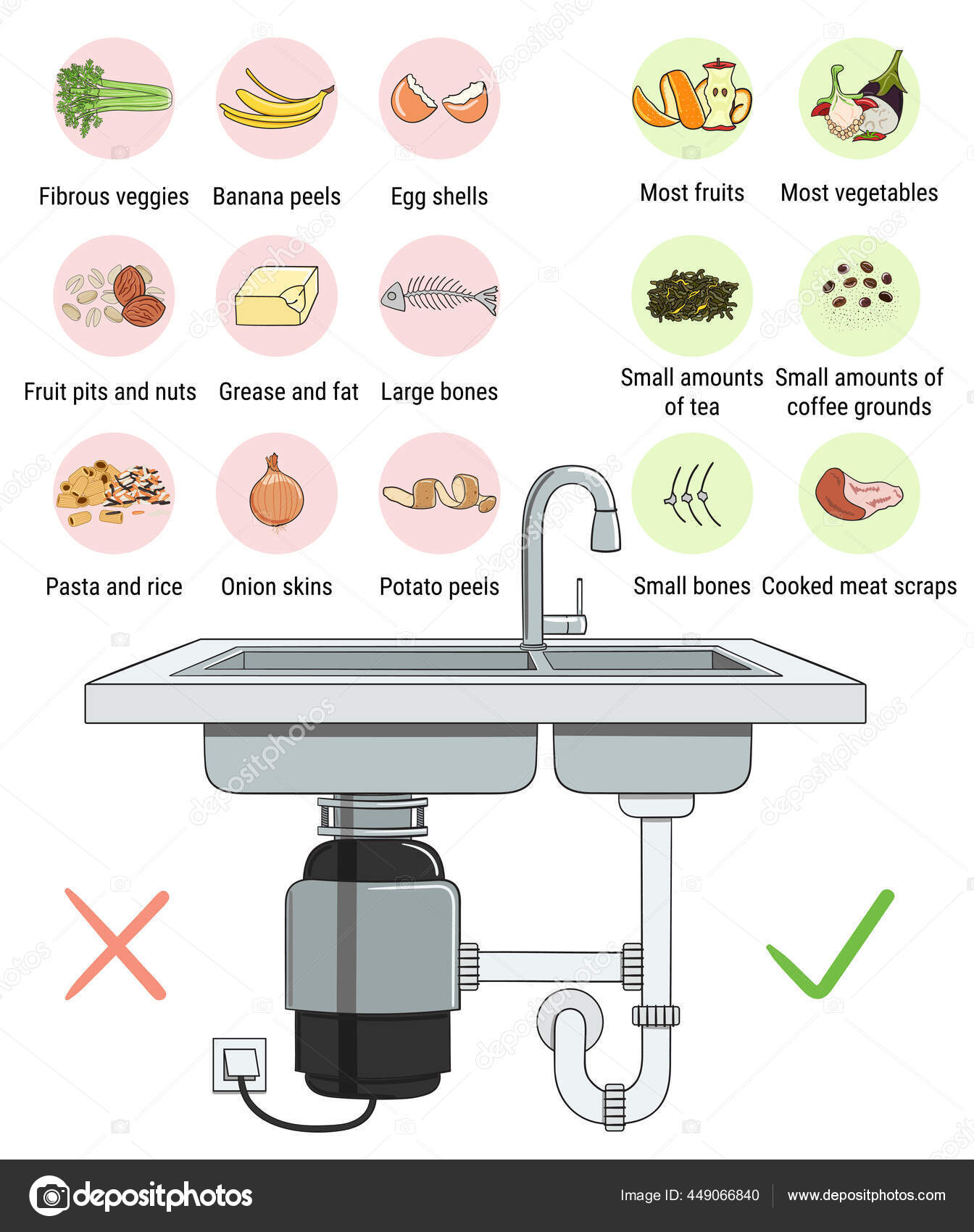 Infographic Food Waste Disposer Home Kitchen Sink Kitchen Scraps