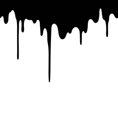 siyah sıvı aşağı akıyor, pürüzsüz tasarım elementi