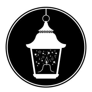 Eski tarz Noel sokak lambası.