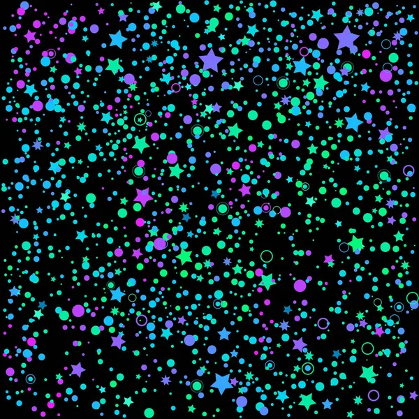 Seamless Multicolored Background Cosmic Starry Sky - Stok Vektor