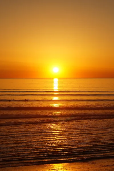 Zonsondergang in Lacanau — Stockfoto