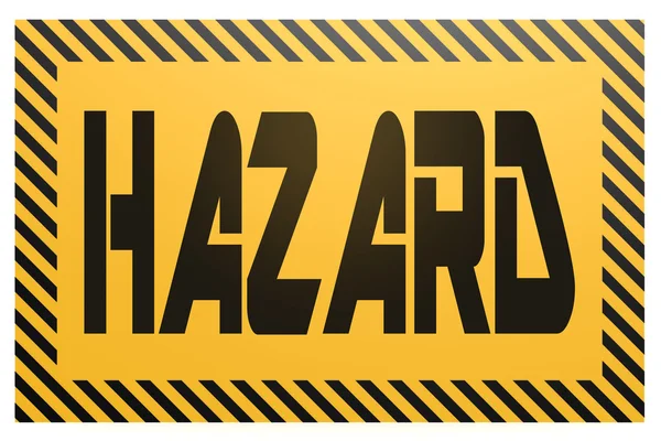 Banner with hazard word — Stock Photo, Image