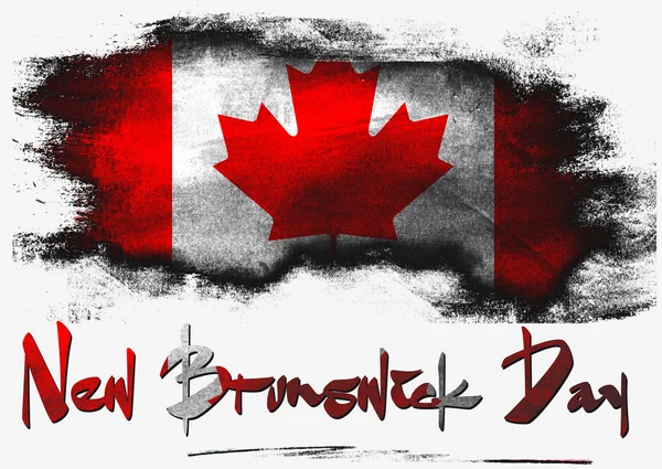 Bandiera del Canada per la festa del Nuovo Brunswick Day — Foto Stock