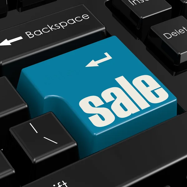 Computer keyboard with word sale button — Stock Photo, Image