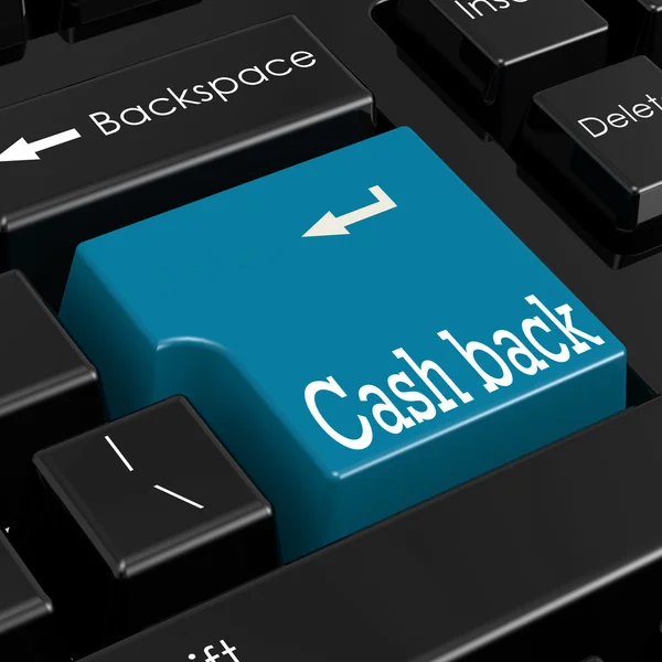 Cash back concept. 3D Render. — Stock Photo, Image