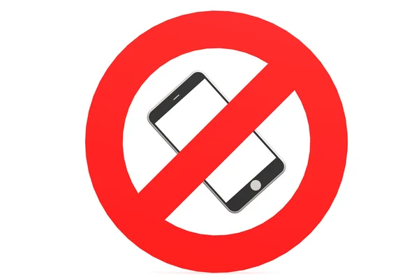 No mobile phone sign — Stock Photo, Image