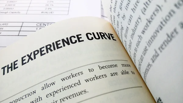 The experience curve — Stock Photo, Image