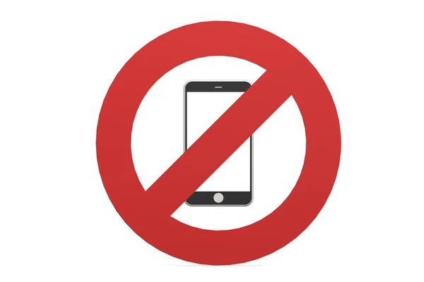 Geen teken van mobiele telefoon — Stockfoto
