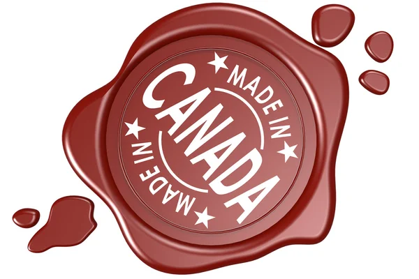 Σε Καναδά σφραγίδα ετικέτα απομονωθεί — Φωτογραφία Αρχείου
