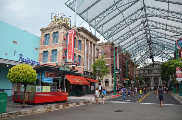 Vista do dia da Universal Studios Singapore — Fotografia de Stock