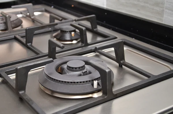 Kitchen gas stove in the kitchen — Stock Photo, Image