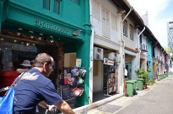 Arabisches viertel das älteste historische einkaufsviertel von singapore — Stockfoto