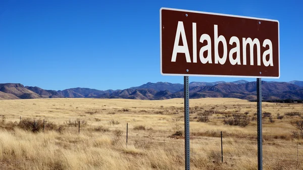 Panneau de signalisation Alabama brun — Photo