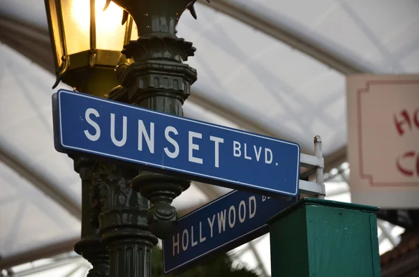 Sunset Blvd panneau de rue — Photo