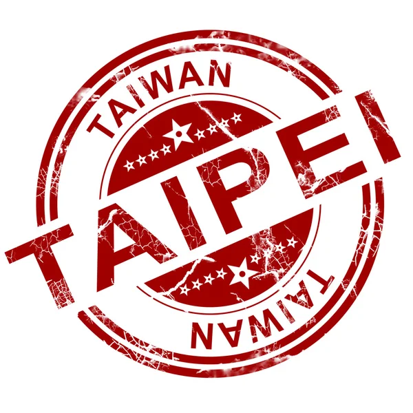 Taipei czerwony znaczek — Zdjęcie stockowe