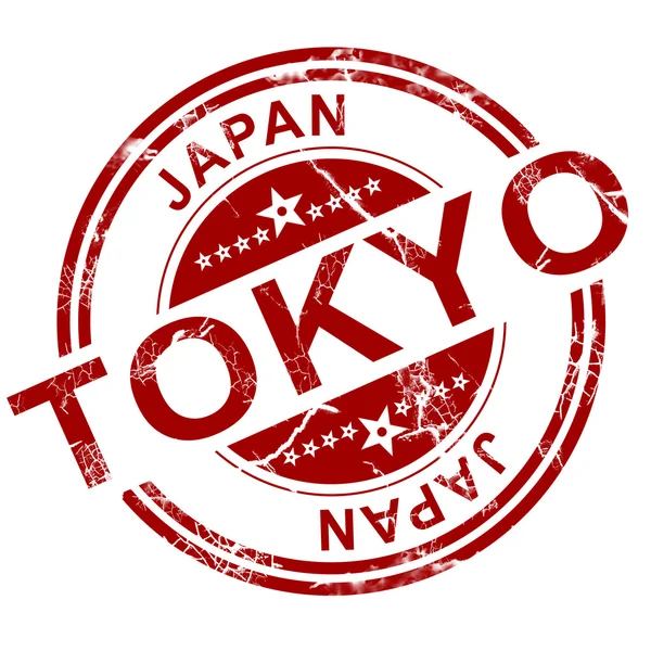 Червоний Токіо штамп — стокове фото