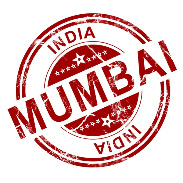 Red Mumbai stamp — Stock Photo, Image