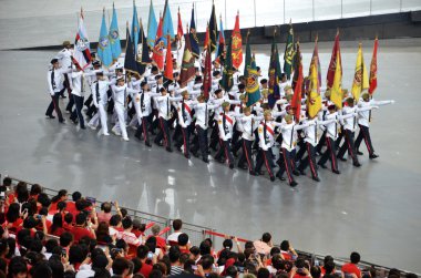 National Day Parade Rehearsal 2016 in Singapore clipart