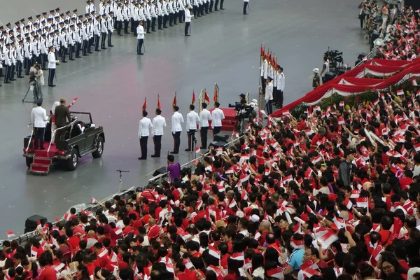 Singapur Ulusal günü geçit töreni (Ndp) prova 2016 — Stok fotoğraf