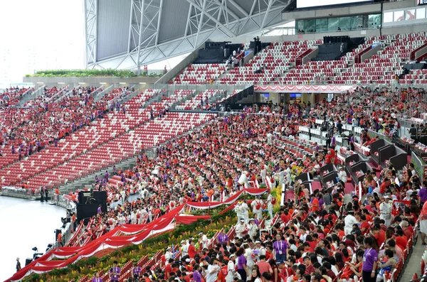 Ensayo del desfile del Día Nacional 2016 en Singapur — Foto de Stock