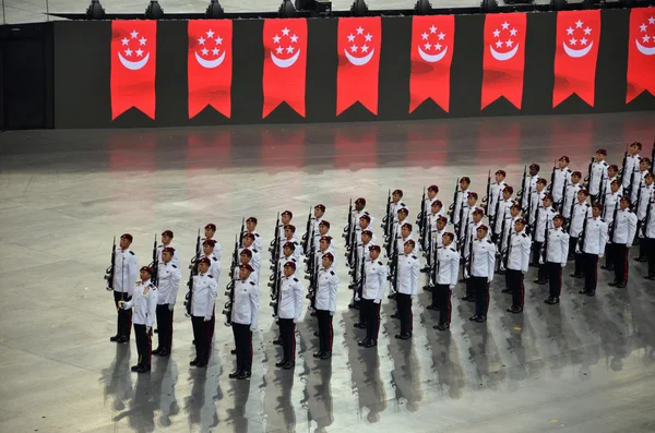 National Day Parade prób 2016 w Singapurze — Zdjęcie stockowe