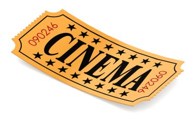 Sinema kelime ile izole Bilet