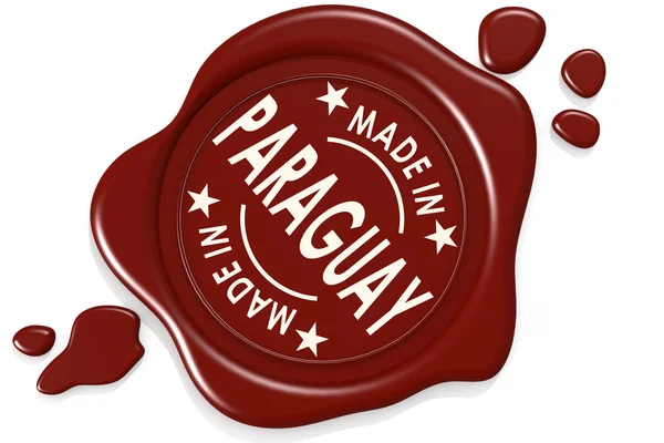 Sceau d'étiquette de Made in Paraguay — Photo