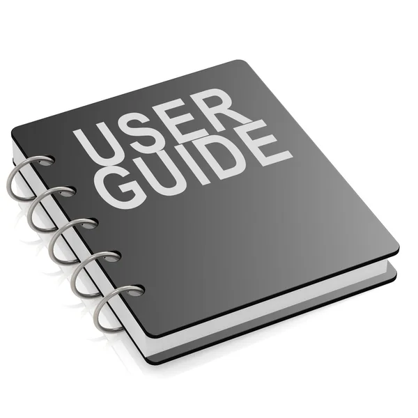 User guide boek geïsoleerd — Stockfoto