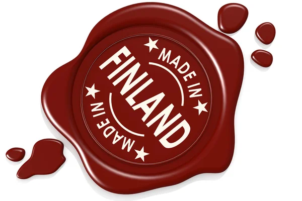 Made in Finland etiket mühür — Stok fotoğraf