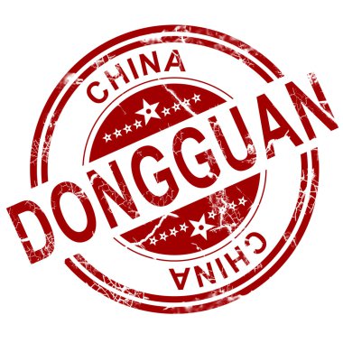 Red Dongguan stamp  clipart