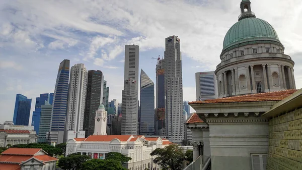 Singapore Nov 2020 Utsikt Över Centrala Singapore Skyline Tas Från — Stockfoto