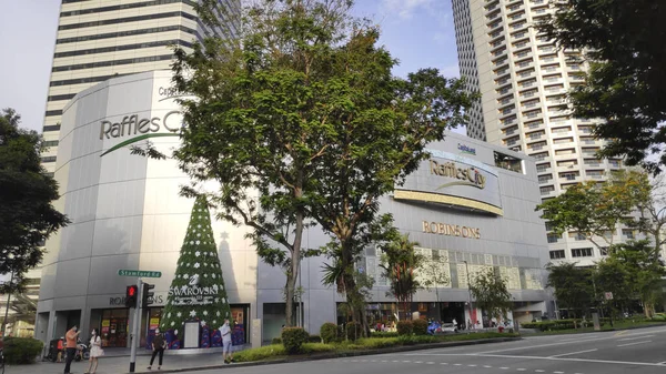 Сингапур Ноября 2020 Года Внешний Вид Торгового Центра Raffles City — стоковое фото