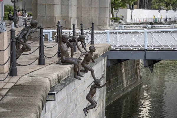 Singapore Nov 2020 Utsikt Över Den Första Generationen Skulptur Chong — Stockfoto