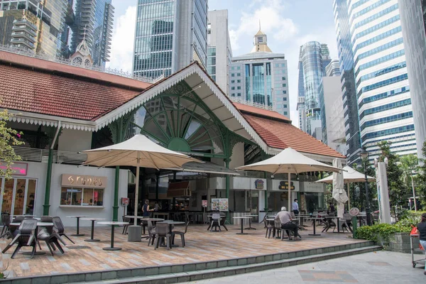 Singapur Listopadu 2020 Pohled Lau Sat Market Singapuru Oblíbeným Restauračním — Stock fotografie