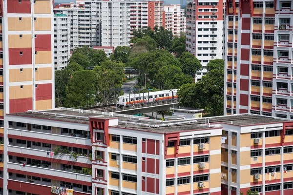Singapur November 2020 Wohnsiedlung Singapur Mit Mehrfamilienhäusern Choa Chu Kang — Stockfoto