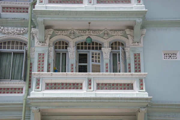 Singapore Mar 2021 Front View Traditional Peranakan Straits Chinese Singapore — Stock Photo, Image