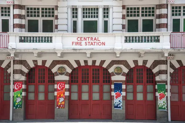 Singapore Sep 2021 Centrale Brandweerkazerne Singapore Het Oudste Bestaande Brandweerkazerne — Stockfoto