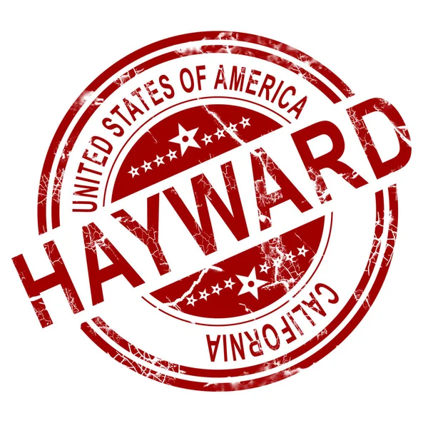 Rote Hayward Briefmarke Mit Weißem Hintergrund Rendering — Stockfoto