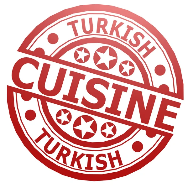 Turkish cuisine stamp — Stock Photo, Image